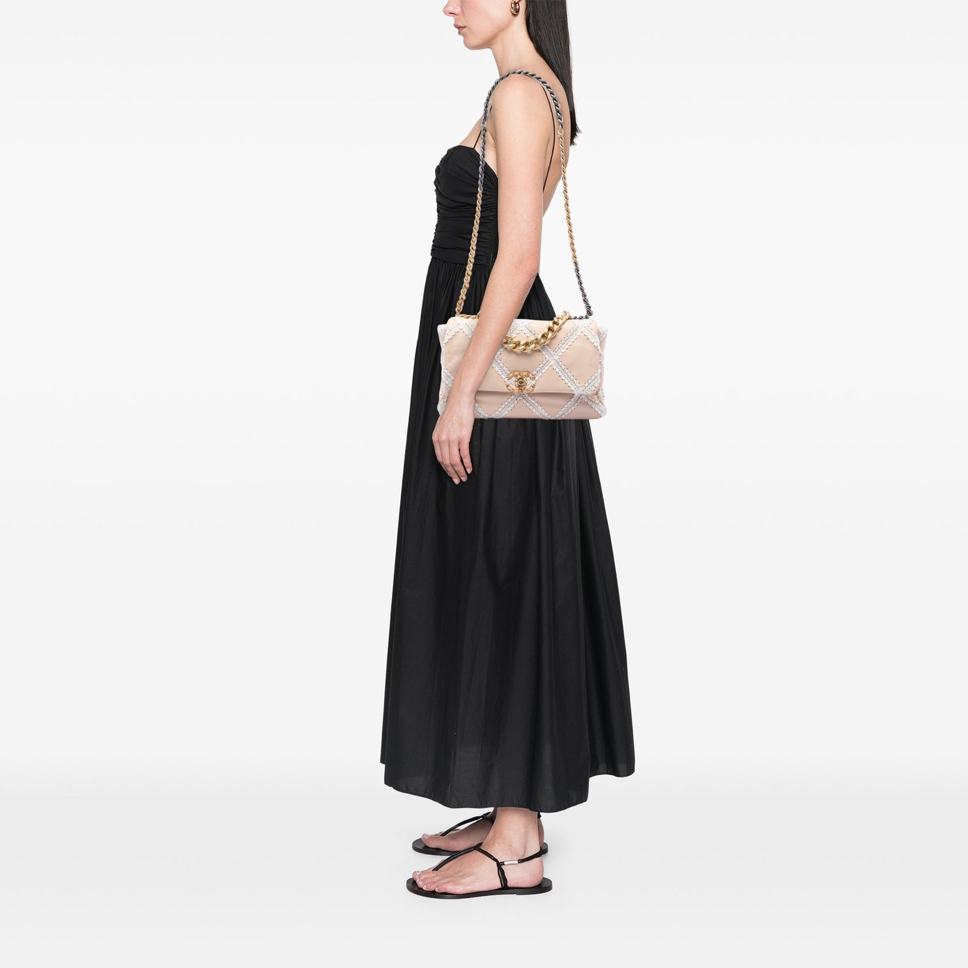 Chanel Large Crochet Calfskin 19 Flap