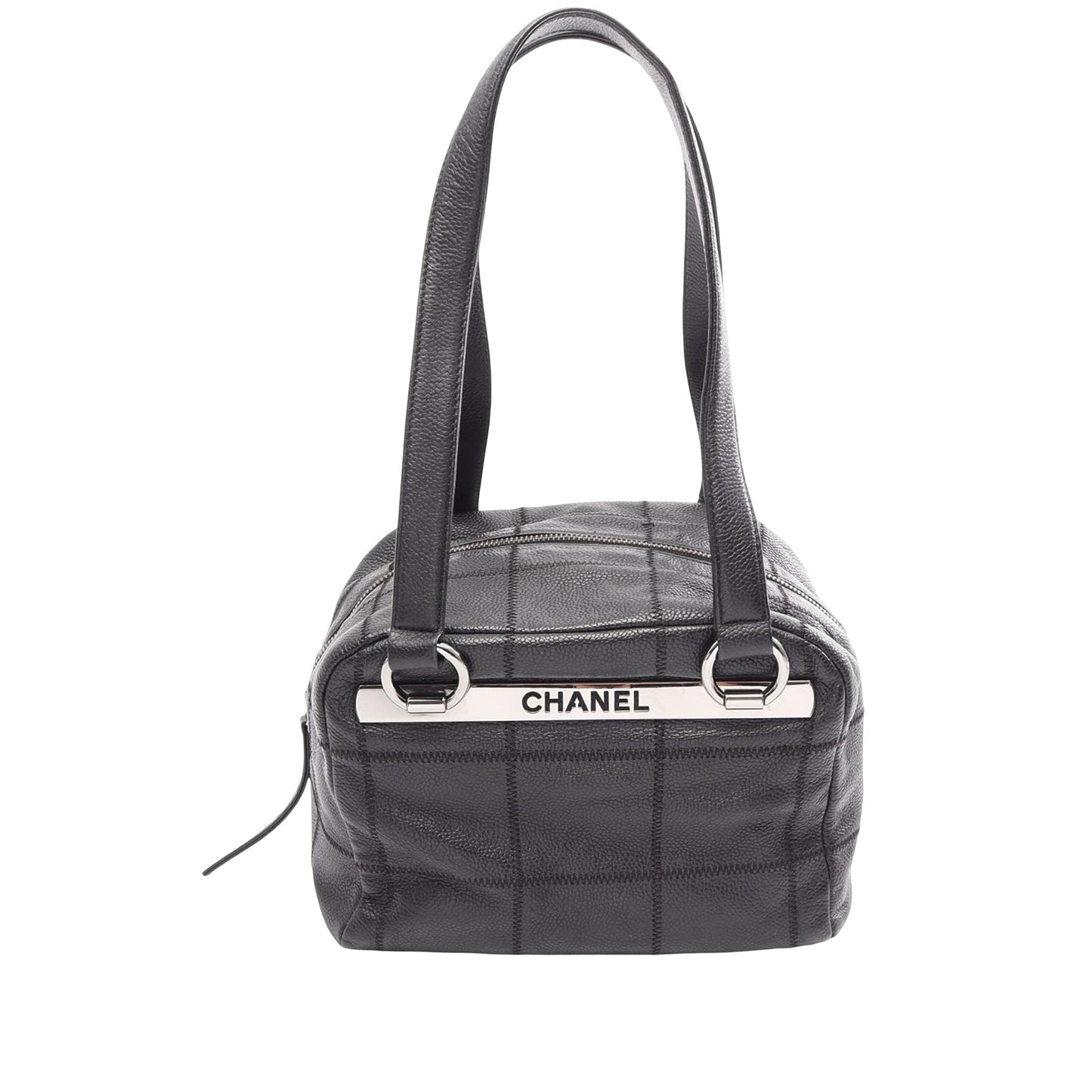 Chanel Small Choco Bar Caviar Shoulder Bag