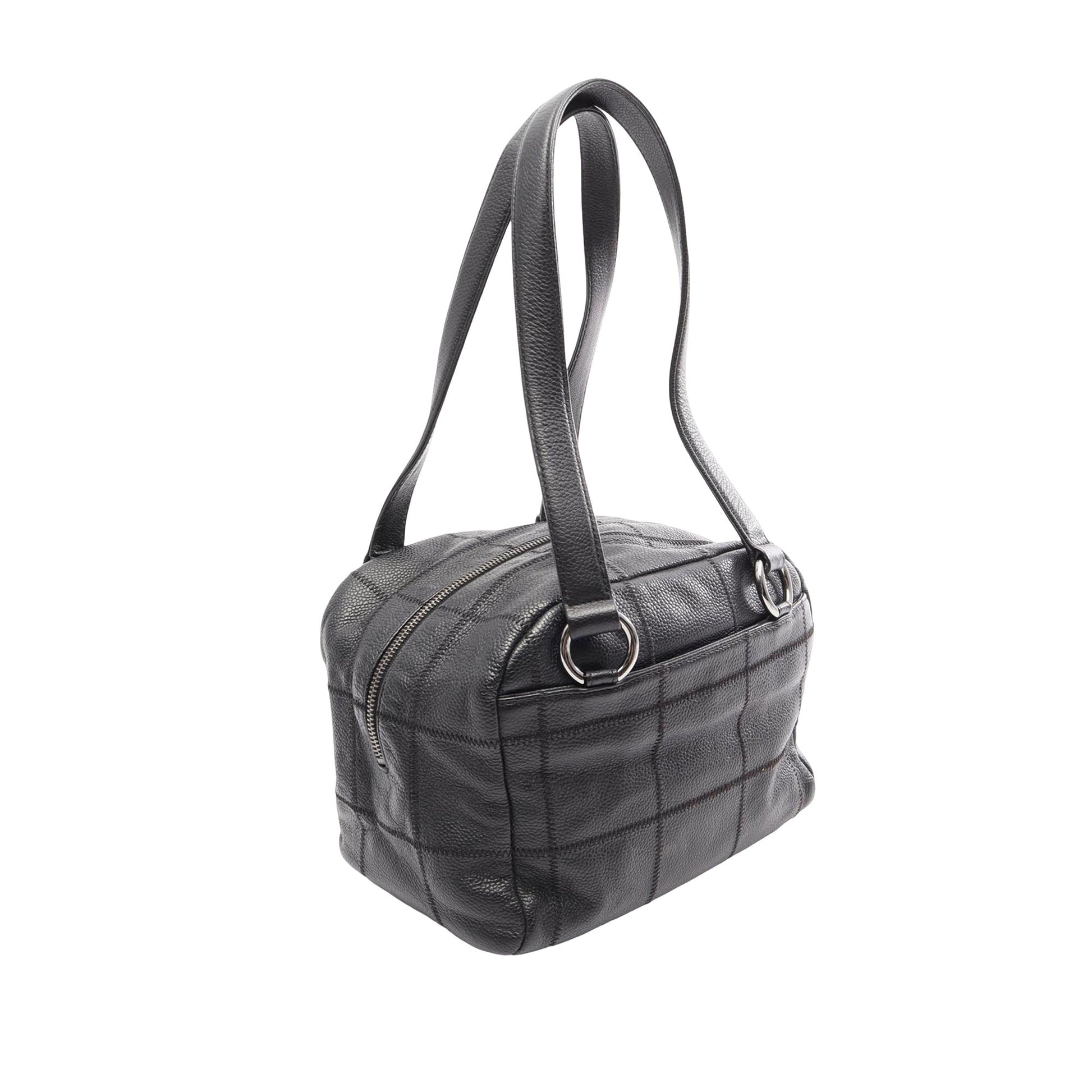 Chanel Small Choco Bar Caviar Shoulder Bag