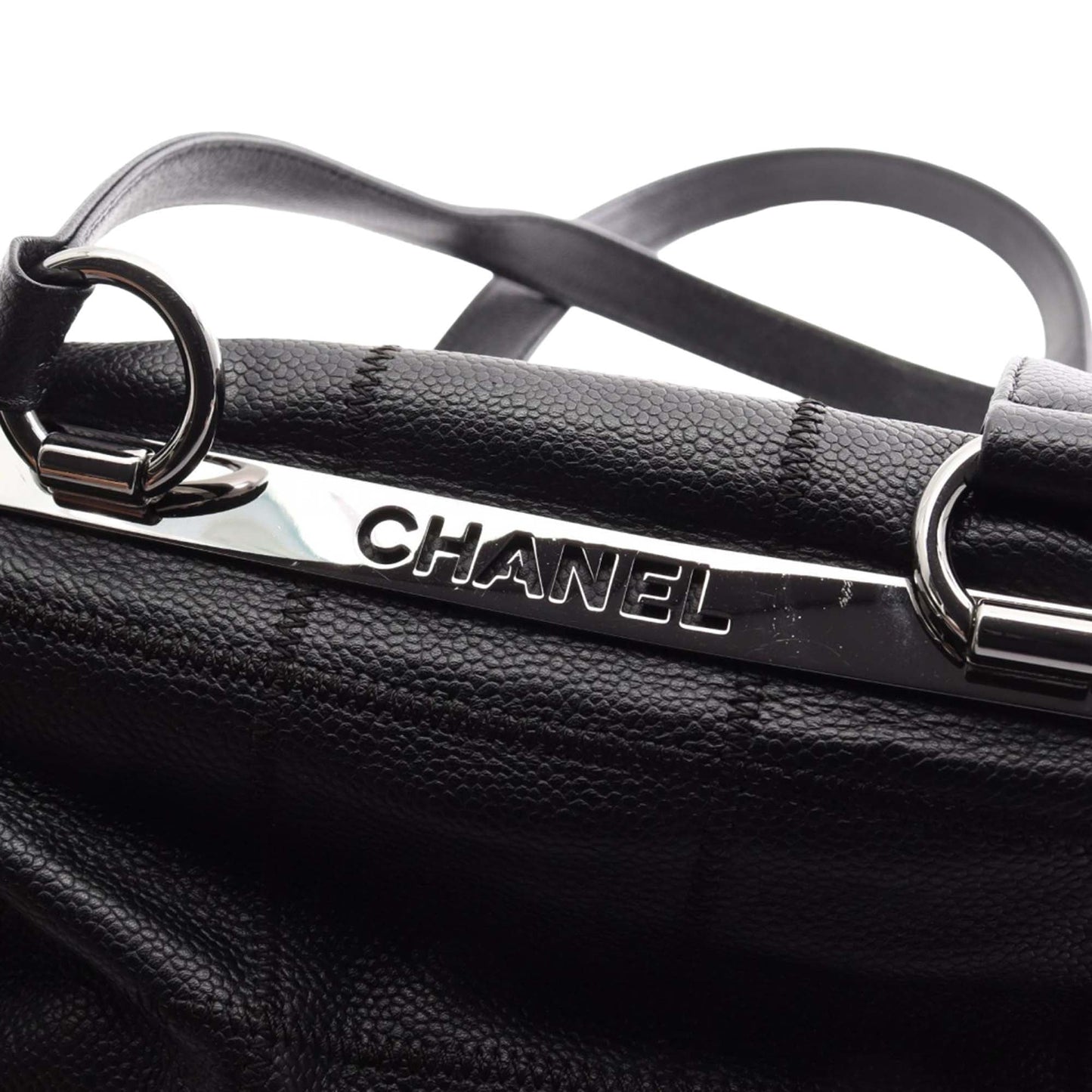 Chanel Small Choco Bar Caviar Shoulder Bag
