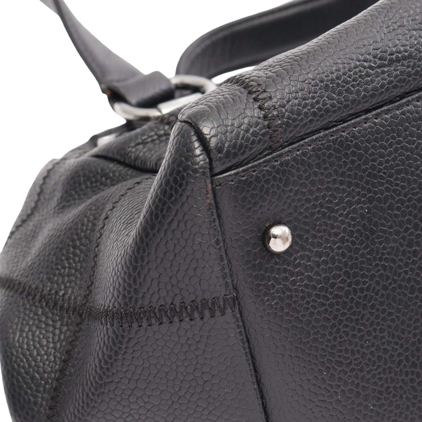 Chanel Small Choco Bar Caviar Shoulder Bag
