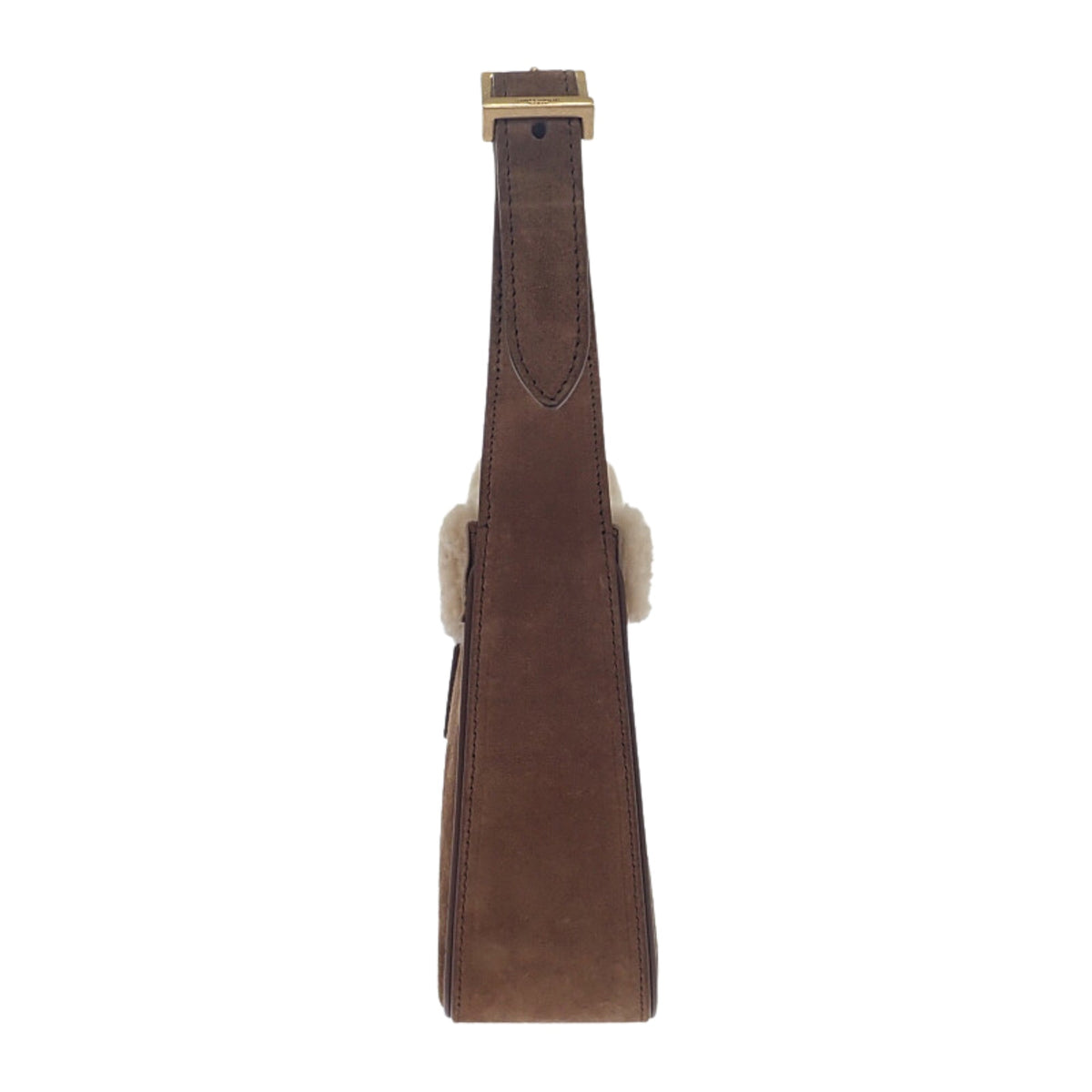 Saint Laurent Shearling Trimmed Suede Le 5 a 7
