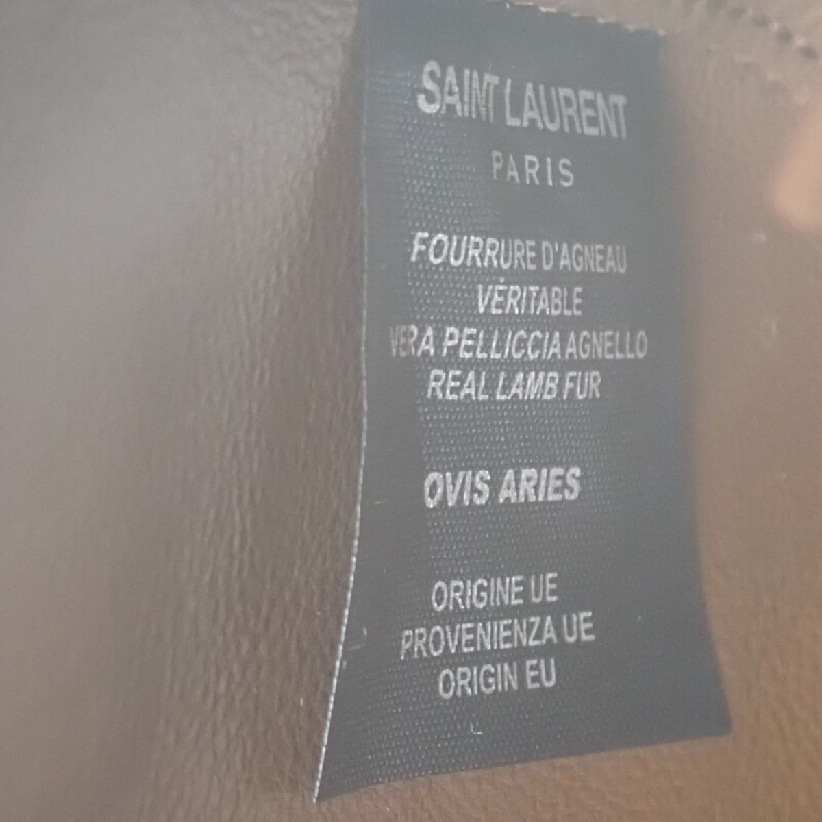 Saint Laurent Shearling Trimmed Suede Le 5 a 7