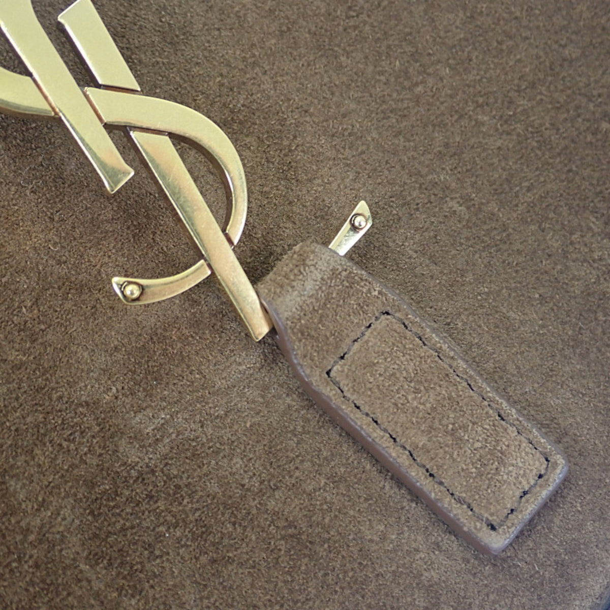 Saint Laurent Shearling Trimmed Suede Le 5 a 7