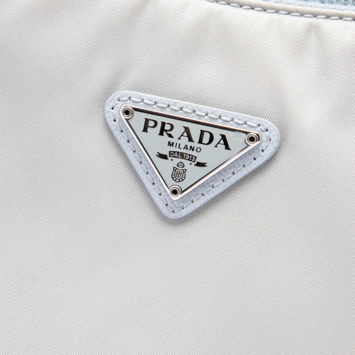Prada Mini Tessuto Re Edition 2000 Shoulder Bag — Gray