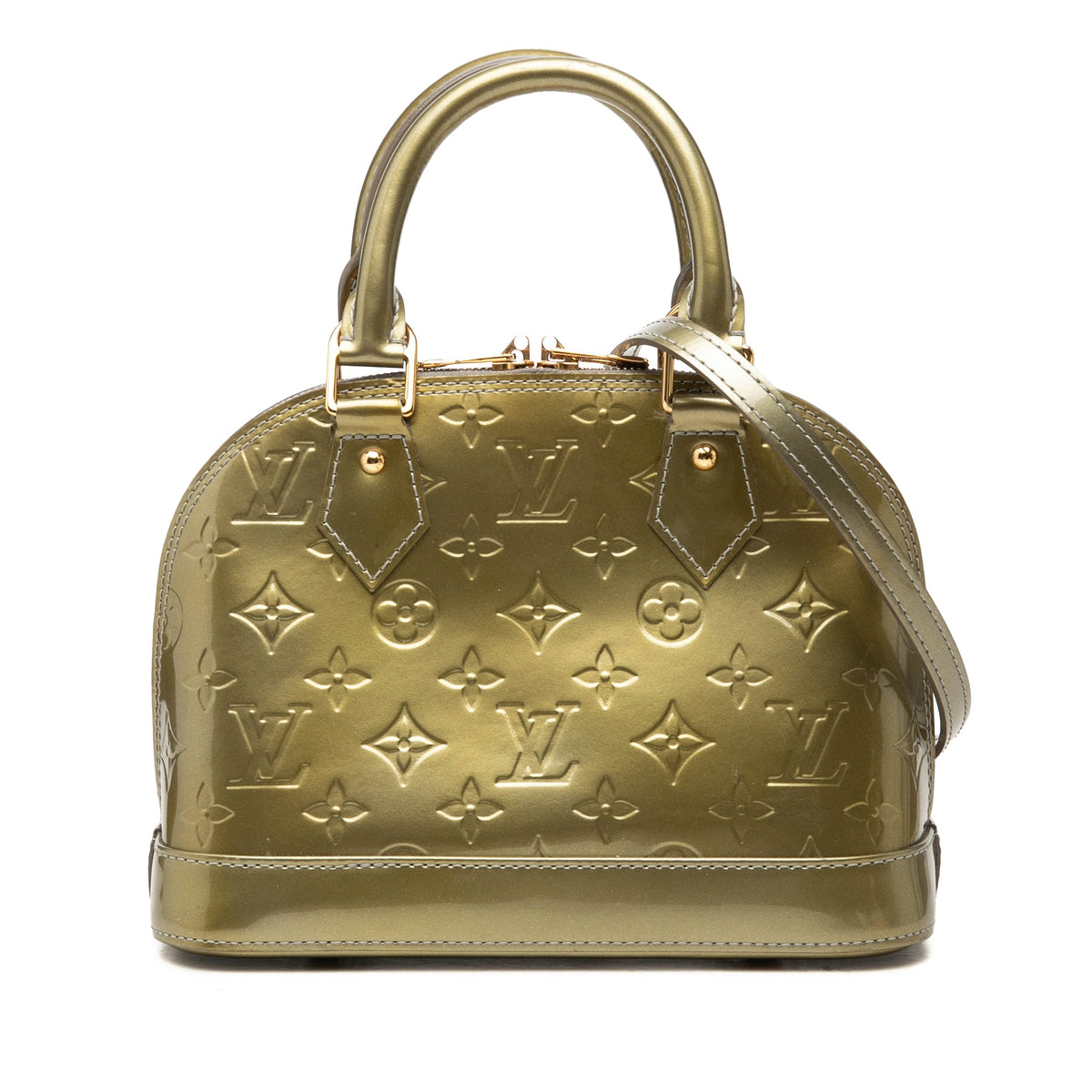 Louis Vuitton Monogram Vernis Alma BB — Green