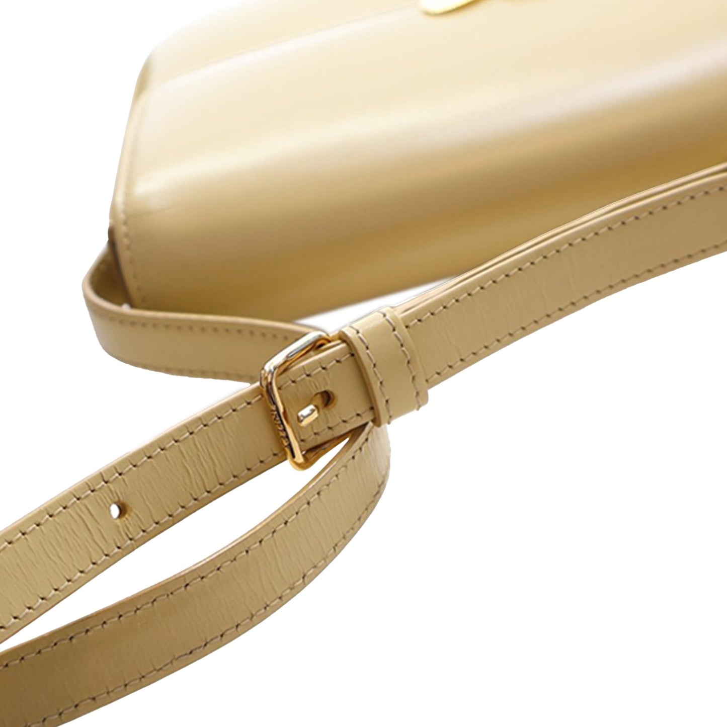 Celine Shiny Calfskin Triomphe Claude Shoulder Bag