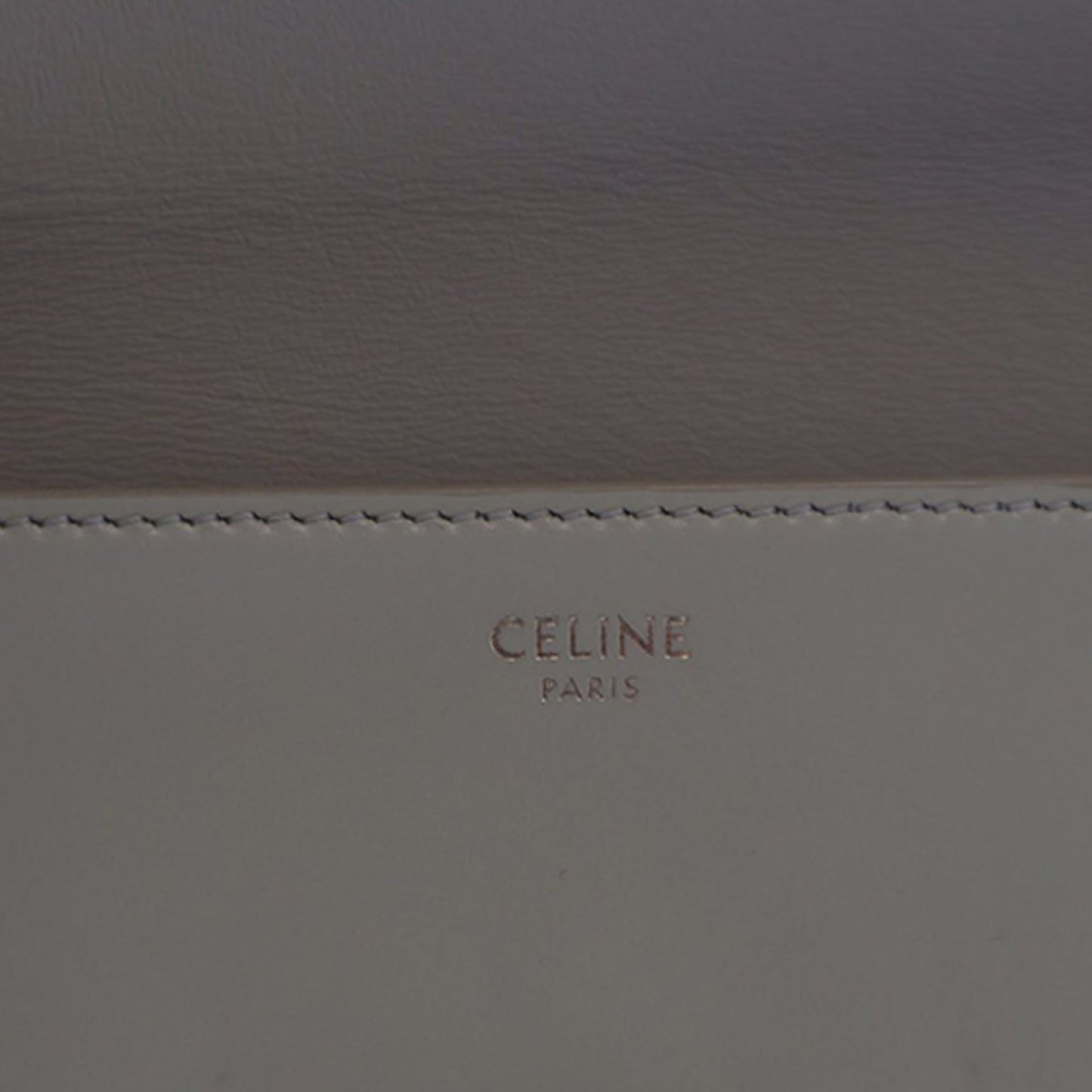 Celine Shiny Calfskin Triomphe Claude Shoulder Bag