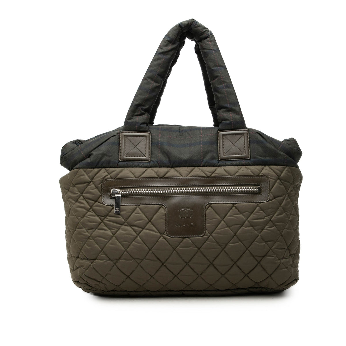 Chanel Medium Quilted Nylon Coco Cocoon Tote — Brown