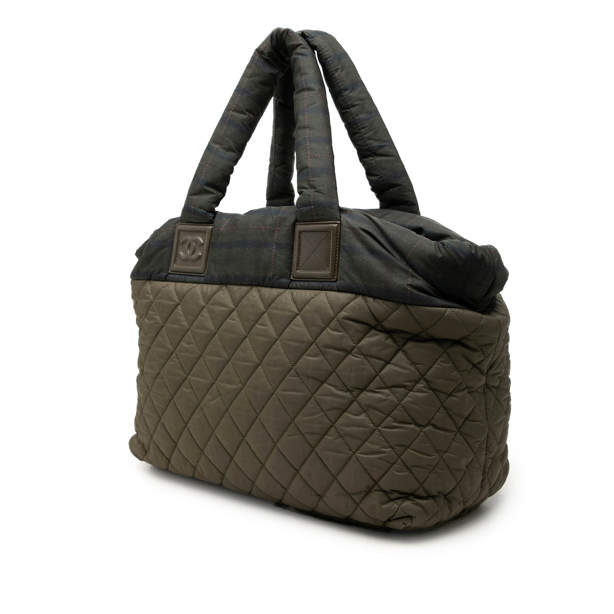 Chanel Medium Quilted Nylon Coco Cocoon Tote — Brown