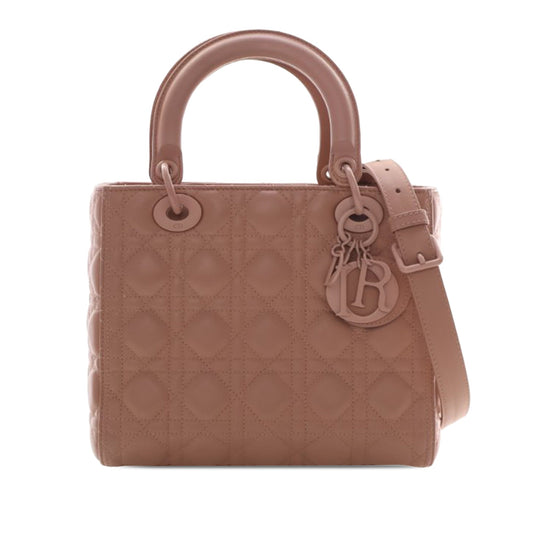 Dior Medium Ultra Matte Calfskin Cannage Lady Dior