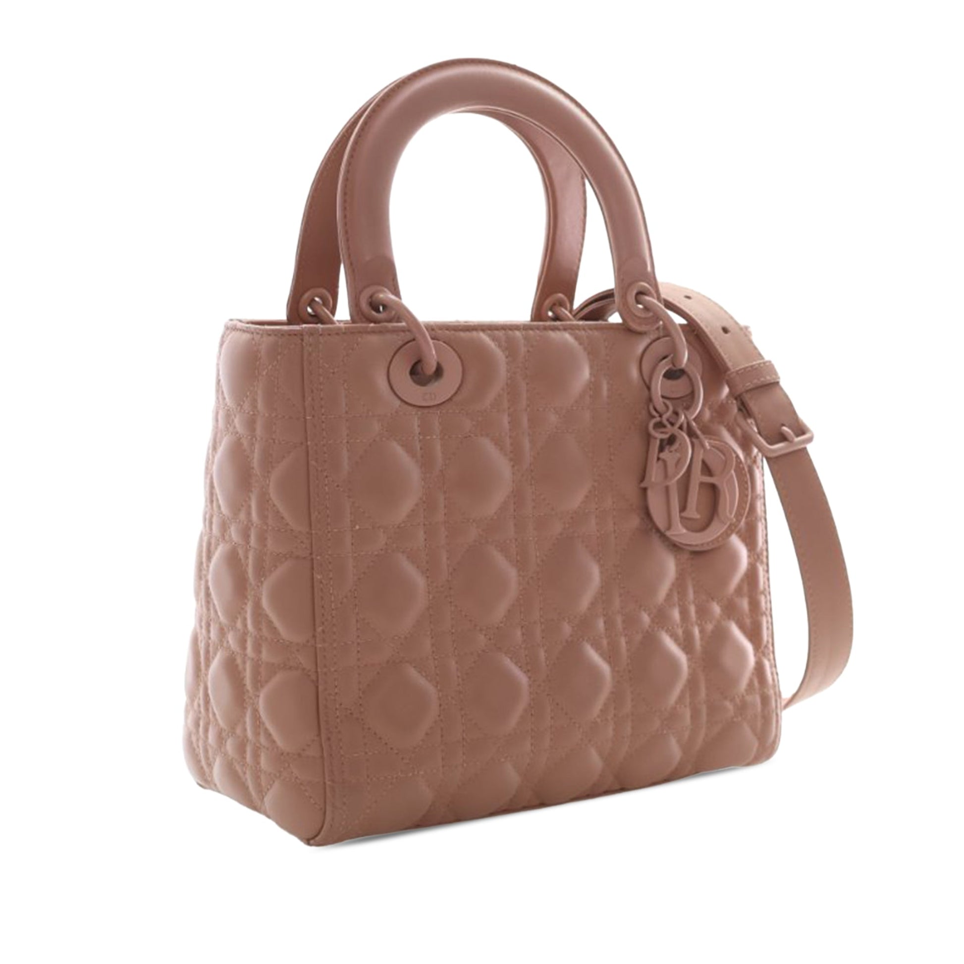 Dior Medium Ultra Matte Calfskin Cannage Lady Dior