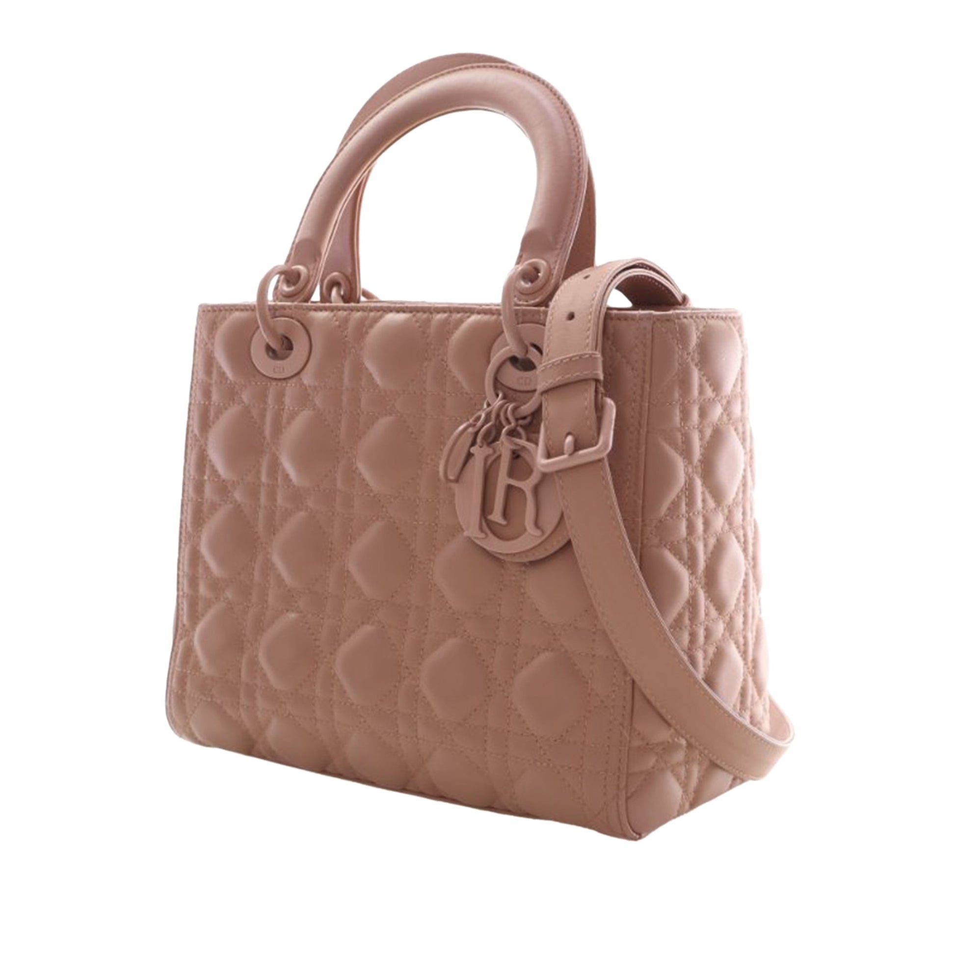 Dior Medium Ultra Matte Calfskin Cannage Lady Dior