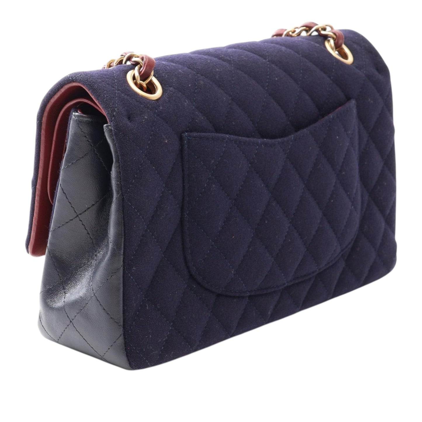 Chanel Paris Hamburg Medium Classic Jersey Coco Sailor Charms Double Flap