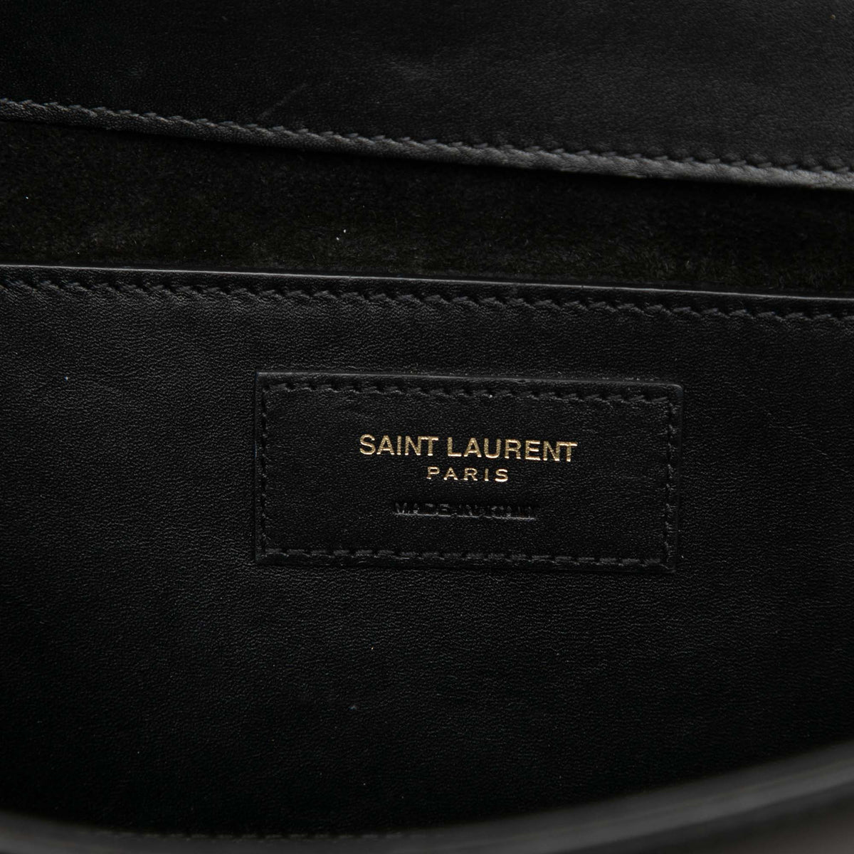 Saint Laurent Smooth Calfskin Cassandre Tassel Clutch