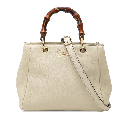 Gucci Mini Calfskin Bamboo Shopper Satchel