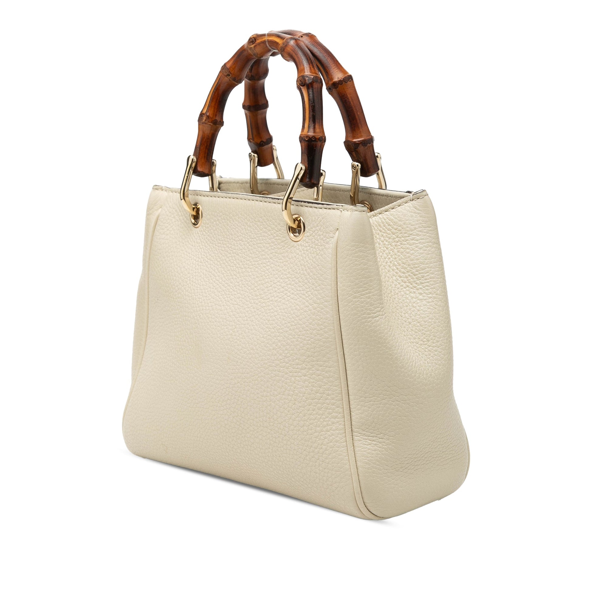 Gucci Mini Calfskin Bamboo Shopper Satchel