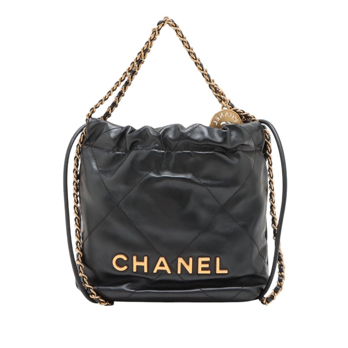 Chanel Mini Shiny Calfskin 22 Handbag