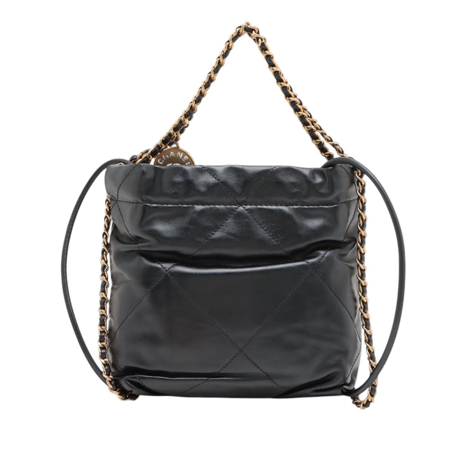 Chanel Mini Shiny Calfskin 22 Handbag