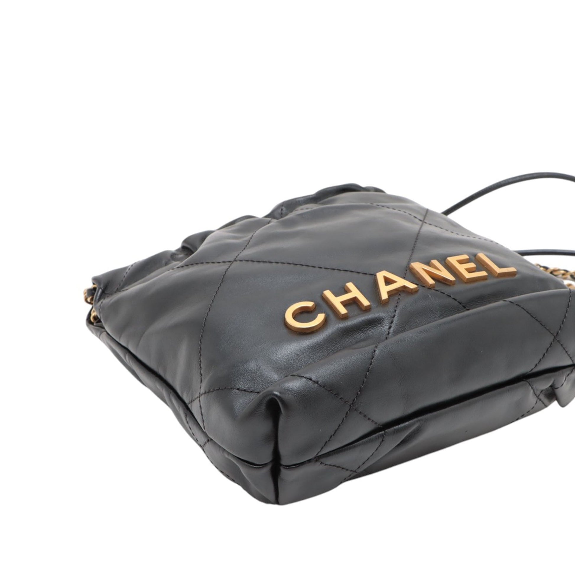 Chanel Mini Shiny Calfskin 22 Handbag