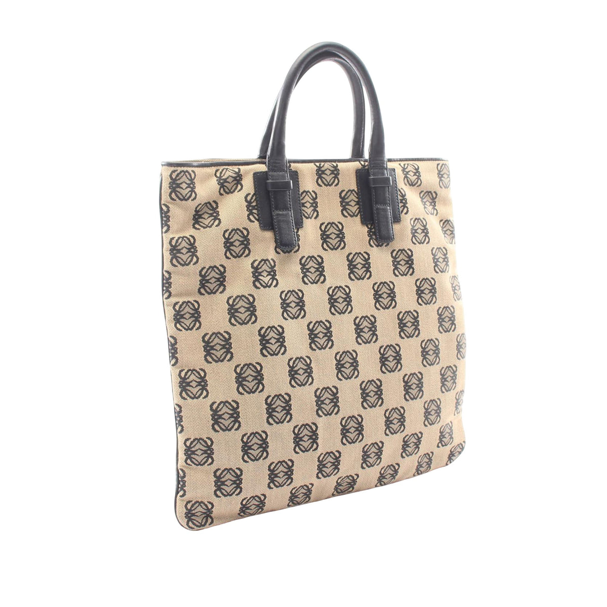 LOEWE Anagram Canvas Tote — Beige