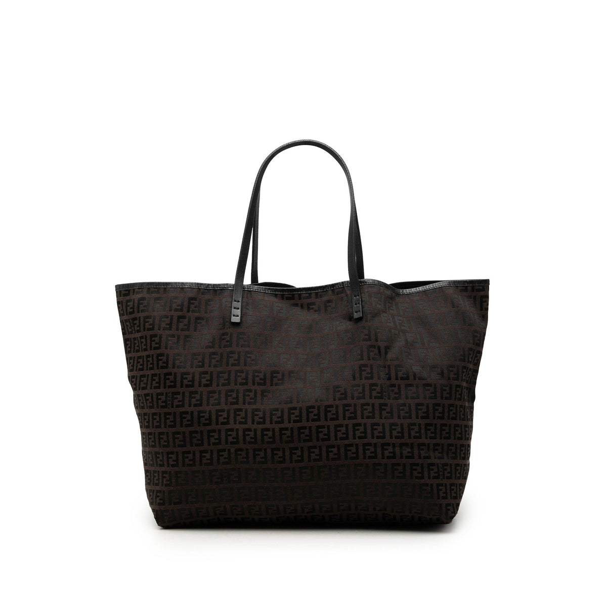 Fendi Medium Zucchino Canvas Roll Tote