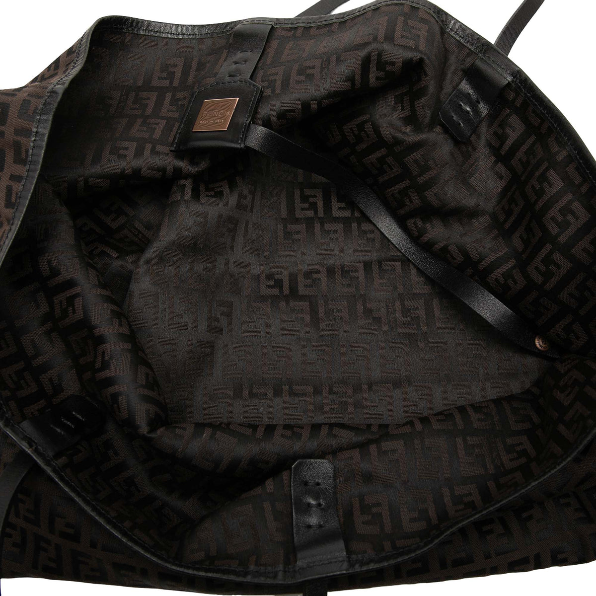 Fendi Medium Zucchino Canvas Roll Tote