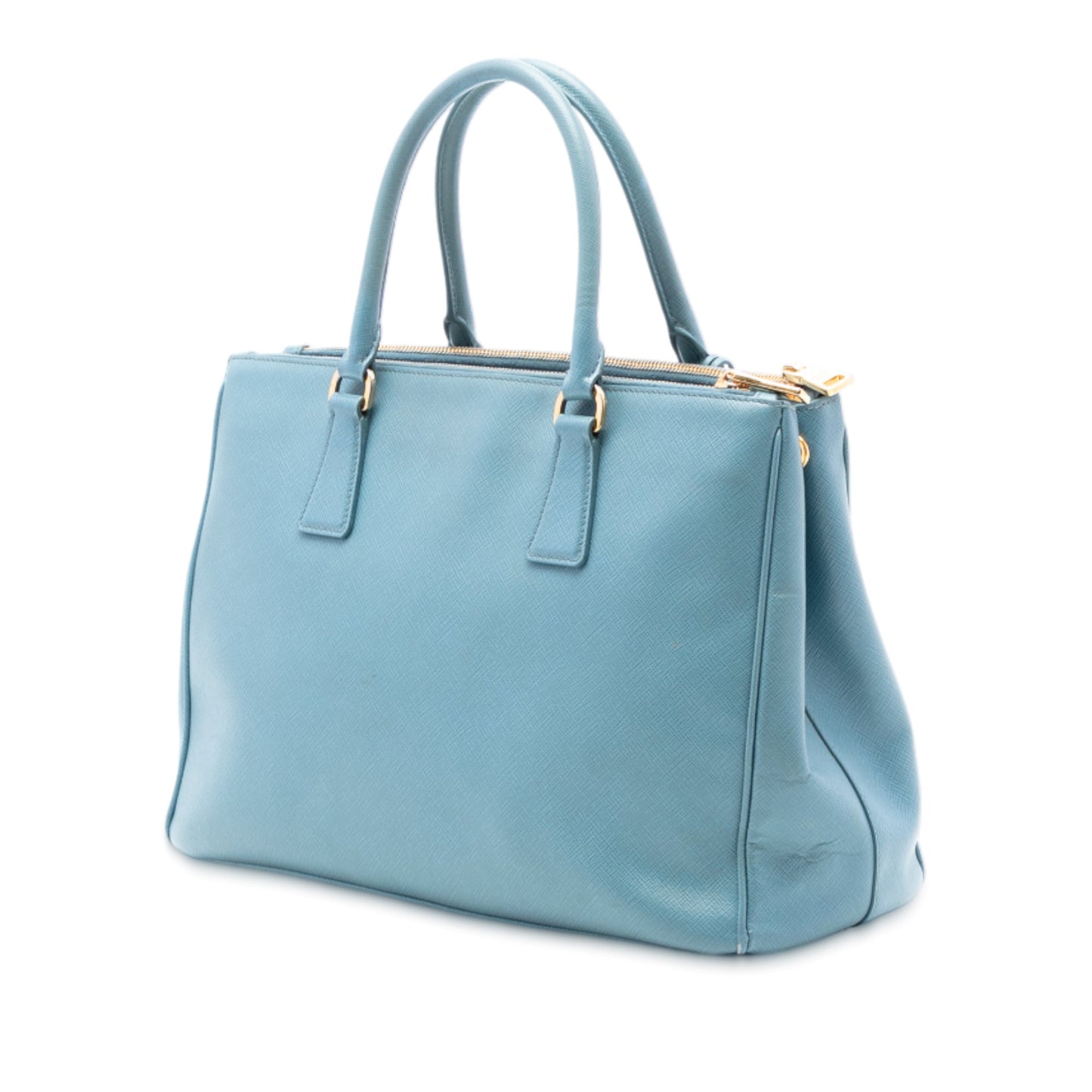 Prada Medium Saffiano Lux Galleria Double Zip Satchel