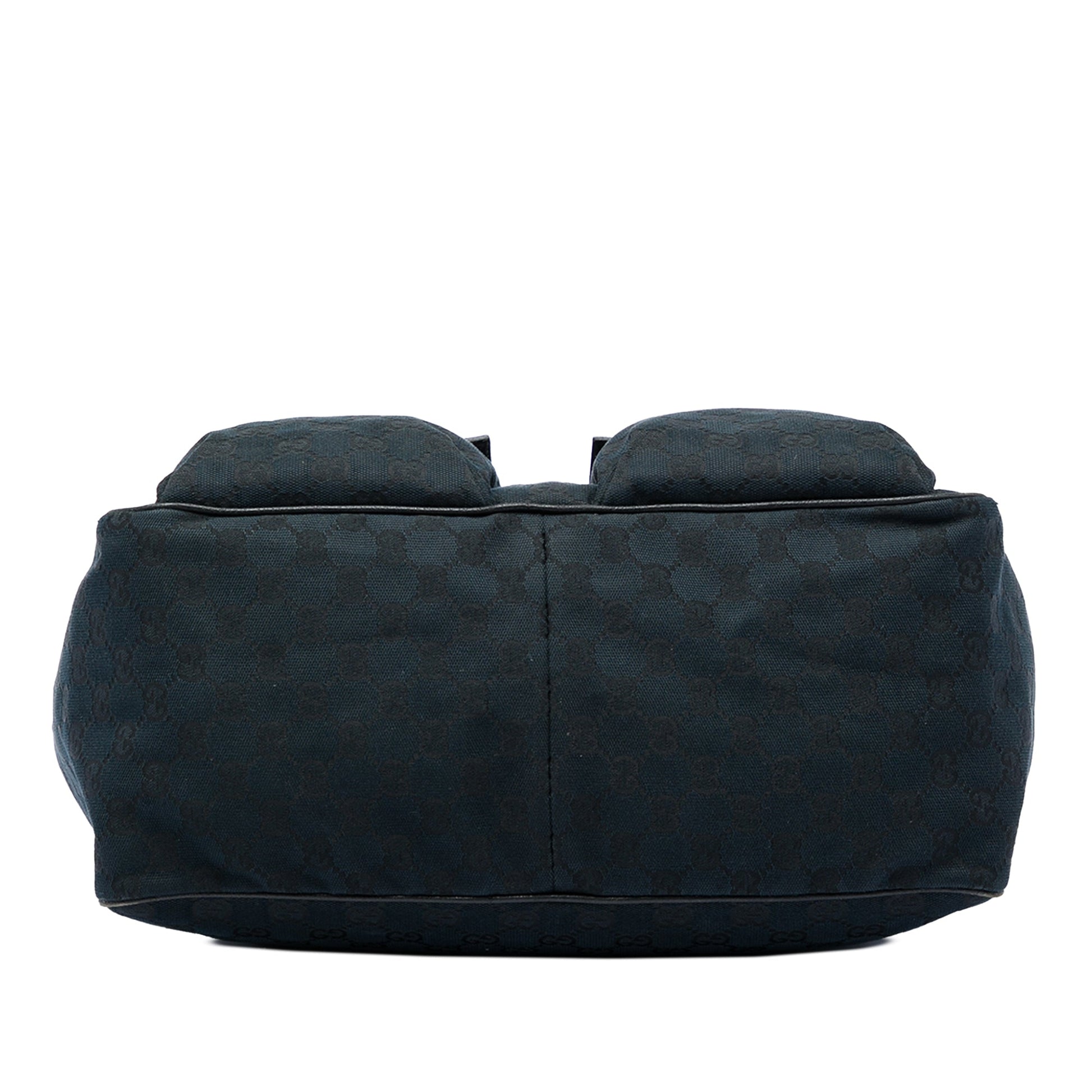 Gucci GG Canvas Web Double Pockets Tote