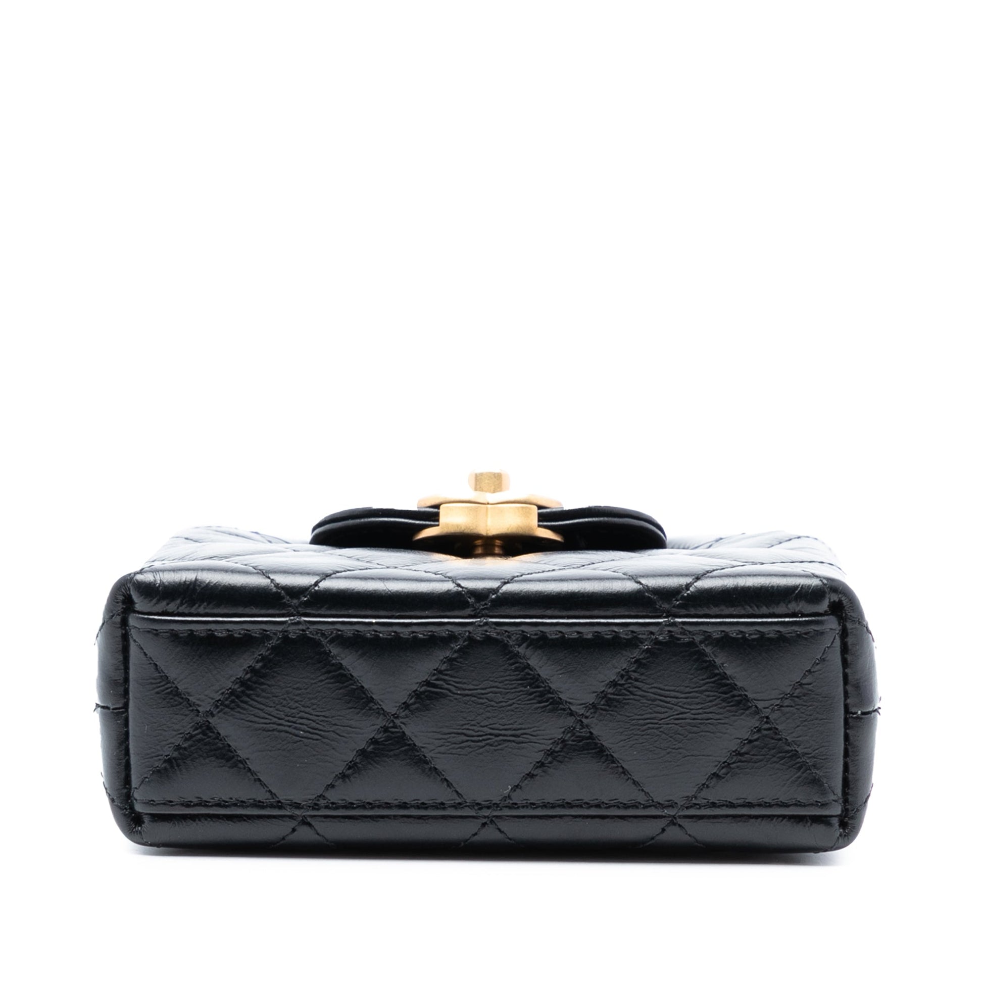 Chanel Mini Nano Aged Calfskin Kelly Shopper Bag