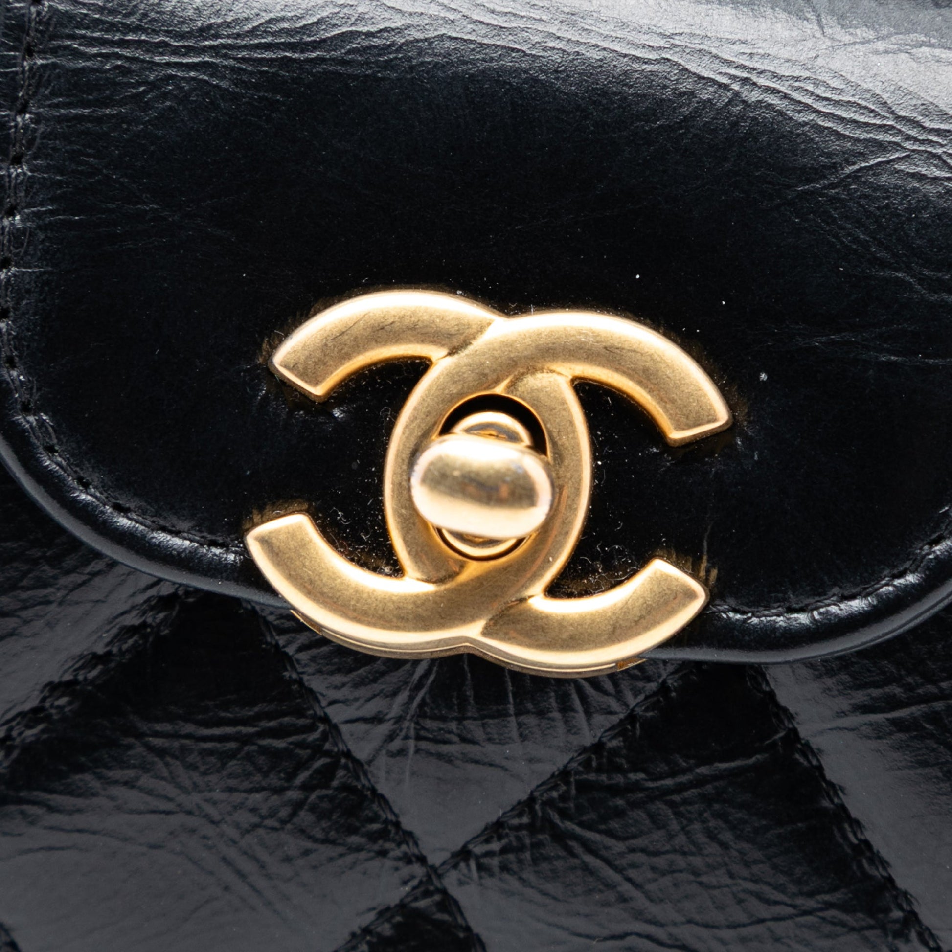 Chanel Mini Nano Aged Calfskin Kelly Shopper Bag