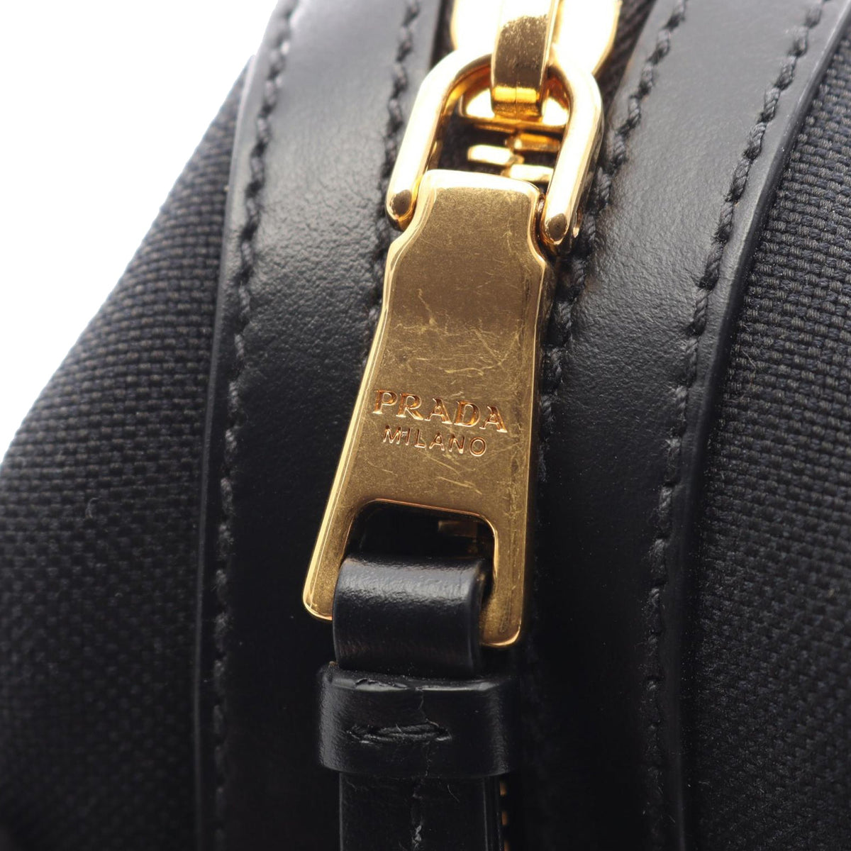 Prada Canapa Logo Camera Bag — Black