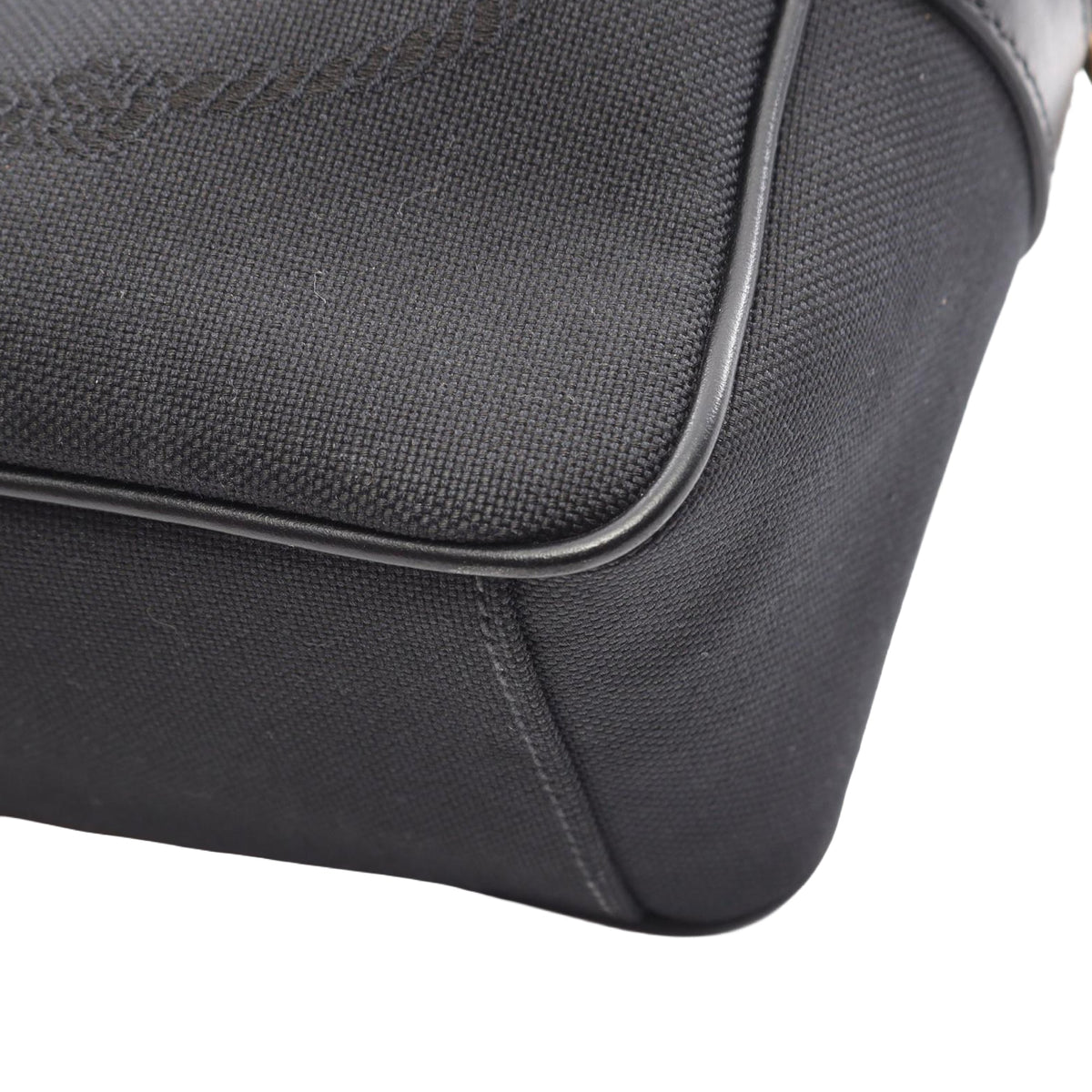Prada Canapa Logo Camera Bag — Black