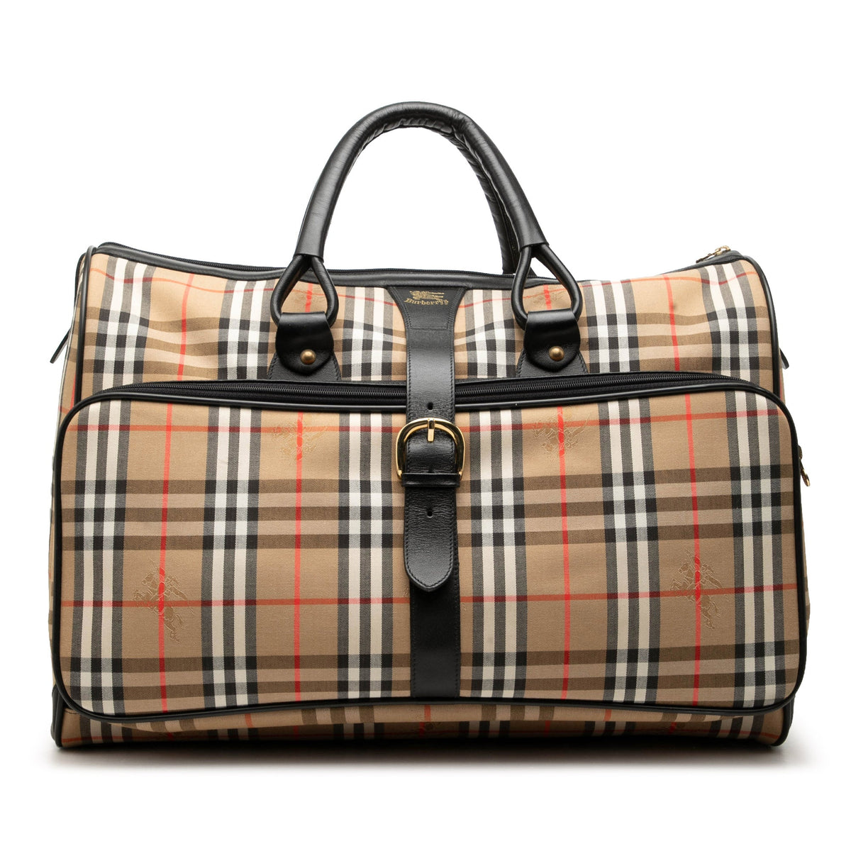 Burberry Haymarket Check Canvas Travel Bag