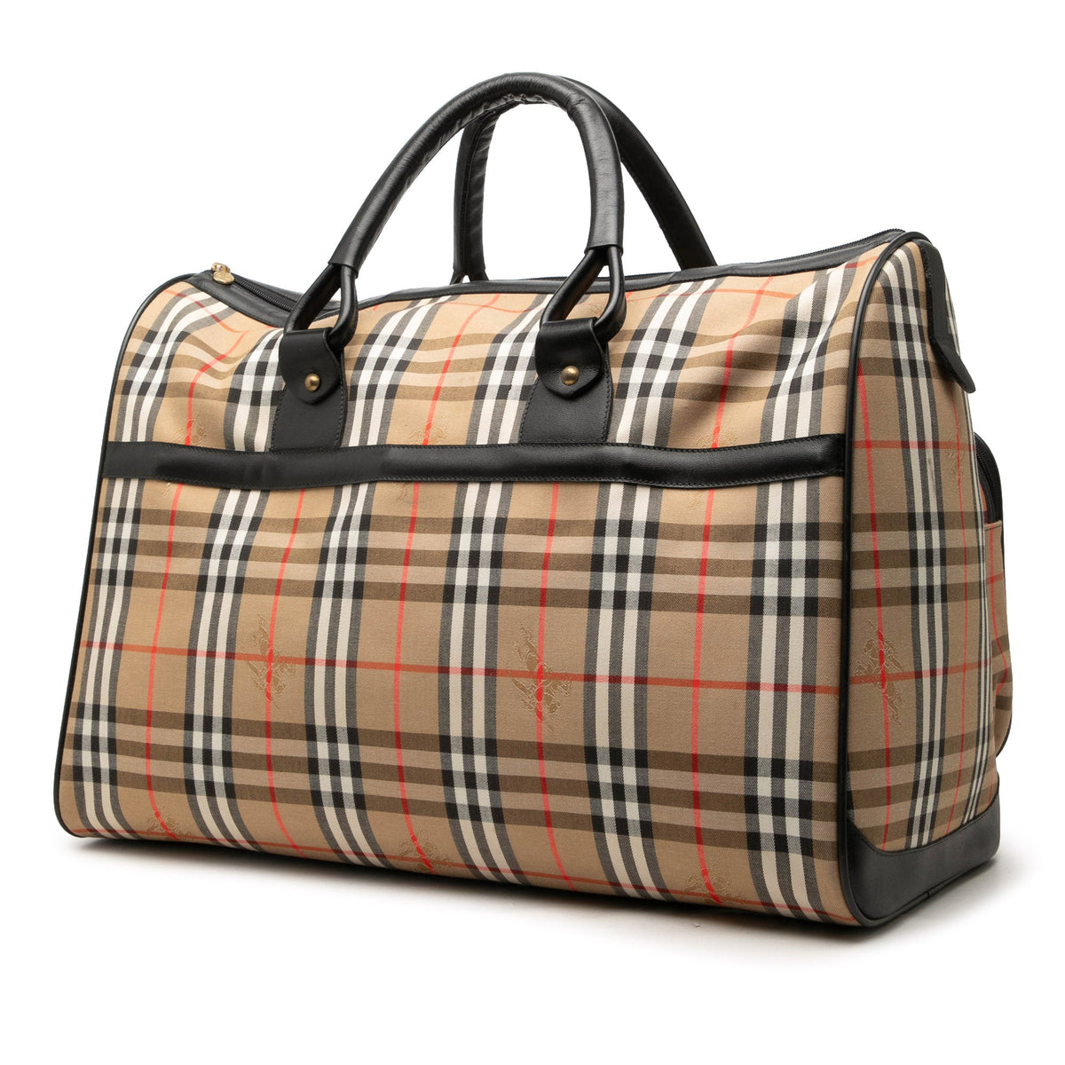 Burberry Haymarket Check Canvas Travel Bag
