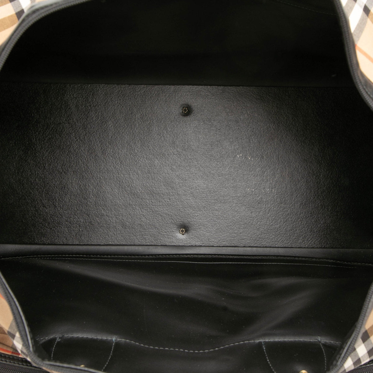 Burberry Haymarket Check Canvas Travel Bag