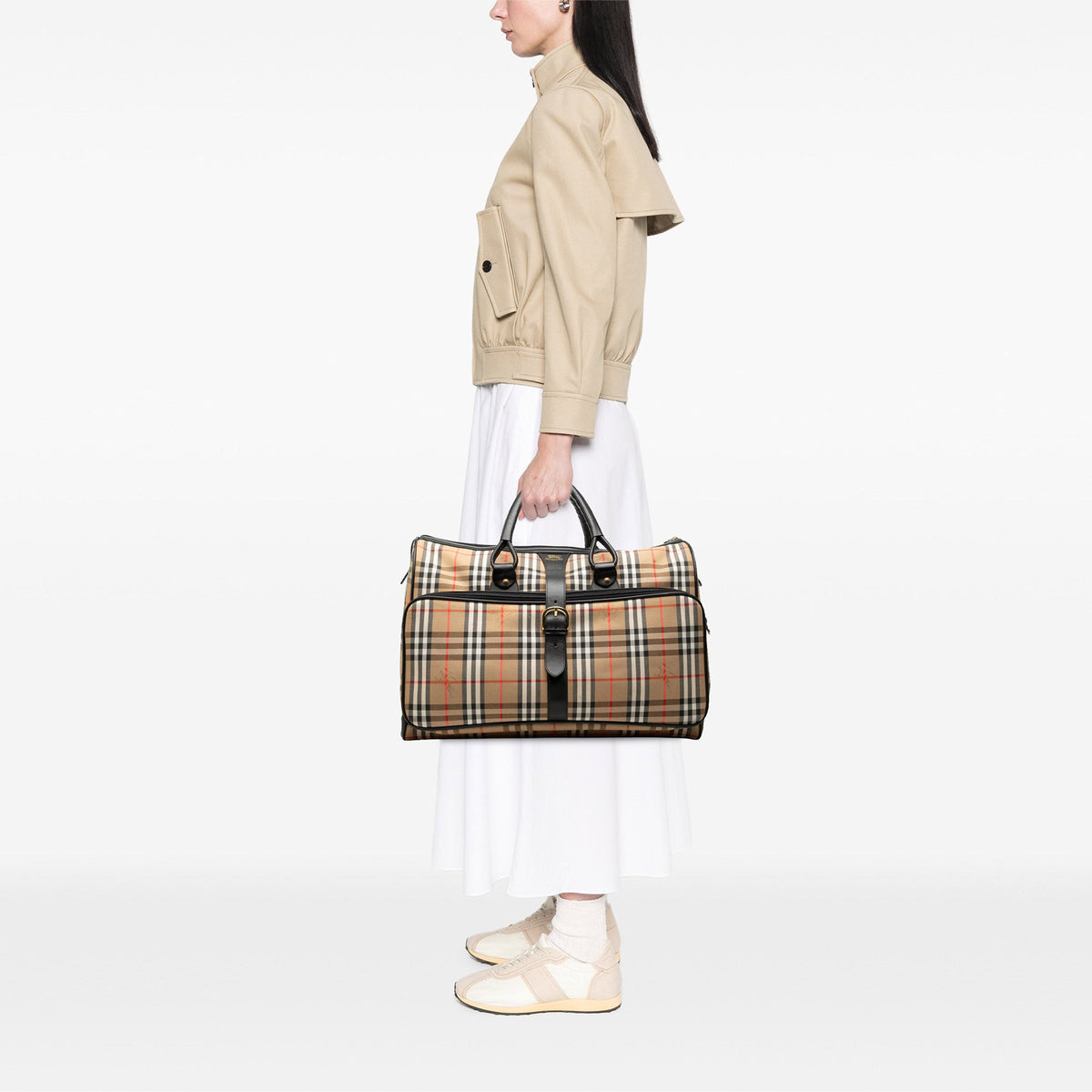 Burberry Haymarket Check Canvas Travel Bag