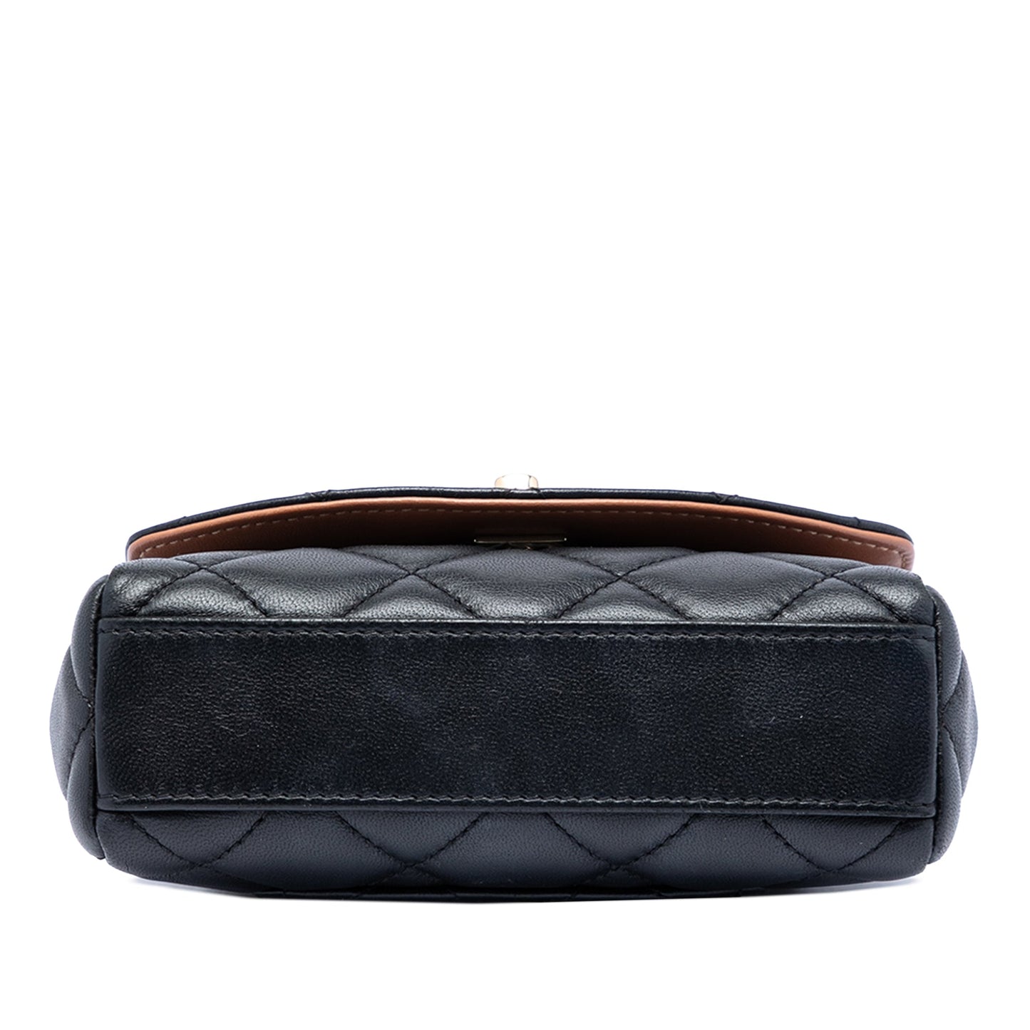 Chanel Mini Quilted Lambskin Cocovado Ribbon Chain Flap