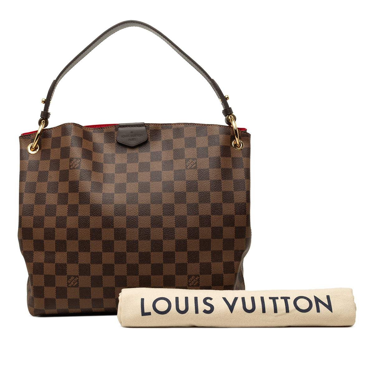 Louis Vuitton Damier Ebene Graceful PM — Brown