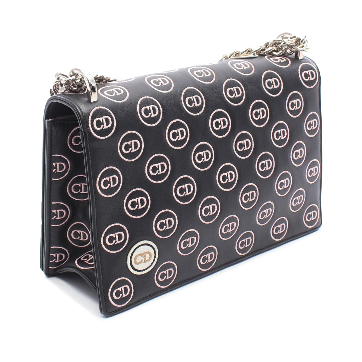 Dior Medium Diorama Clasp Flap — Black