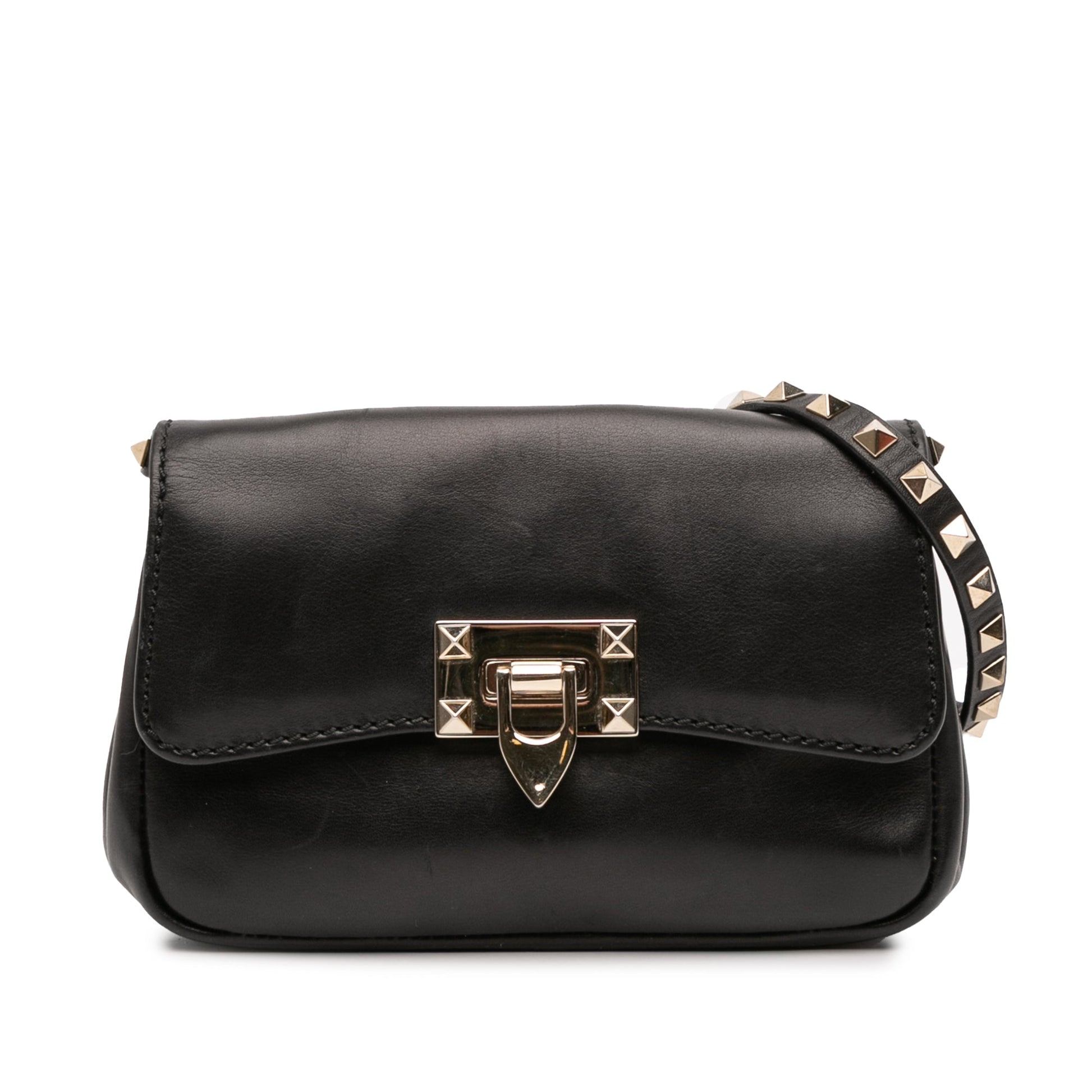 Valentino Small Leather Rockstud Crossbody