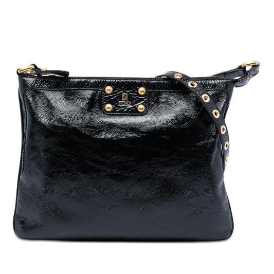 Fendi Crinkled Patent Crossbody