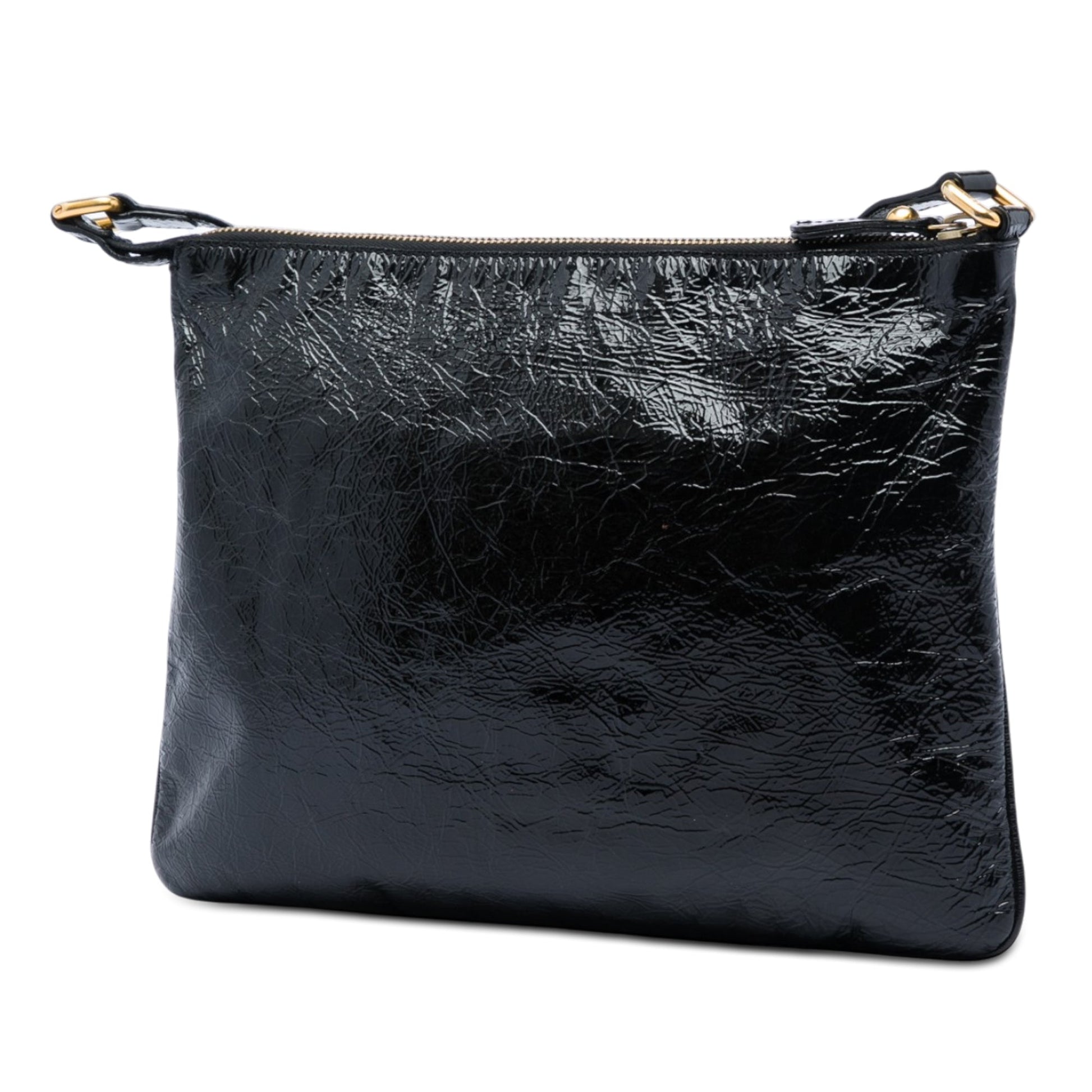 Fendi Crinkled Patent Crossbody
