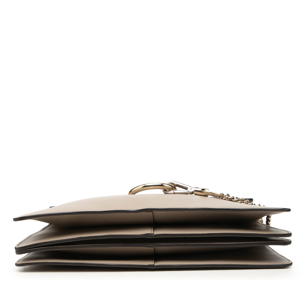 Chloé Medium Calfskin and Suede Faye Crossbody — Brown