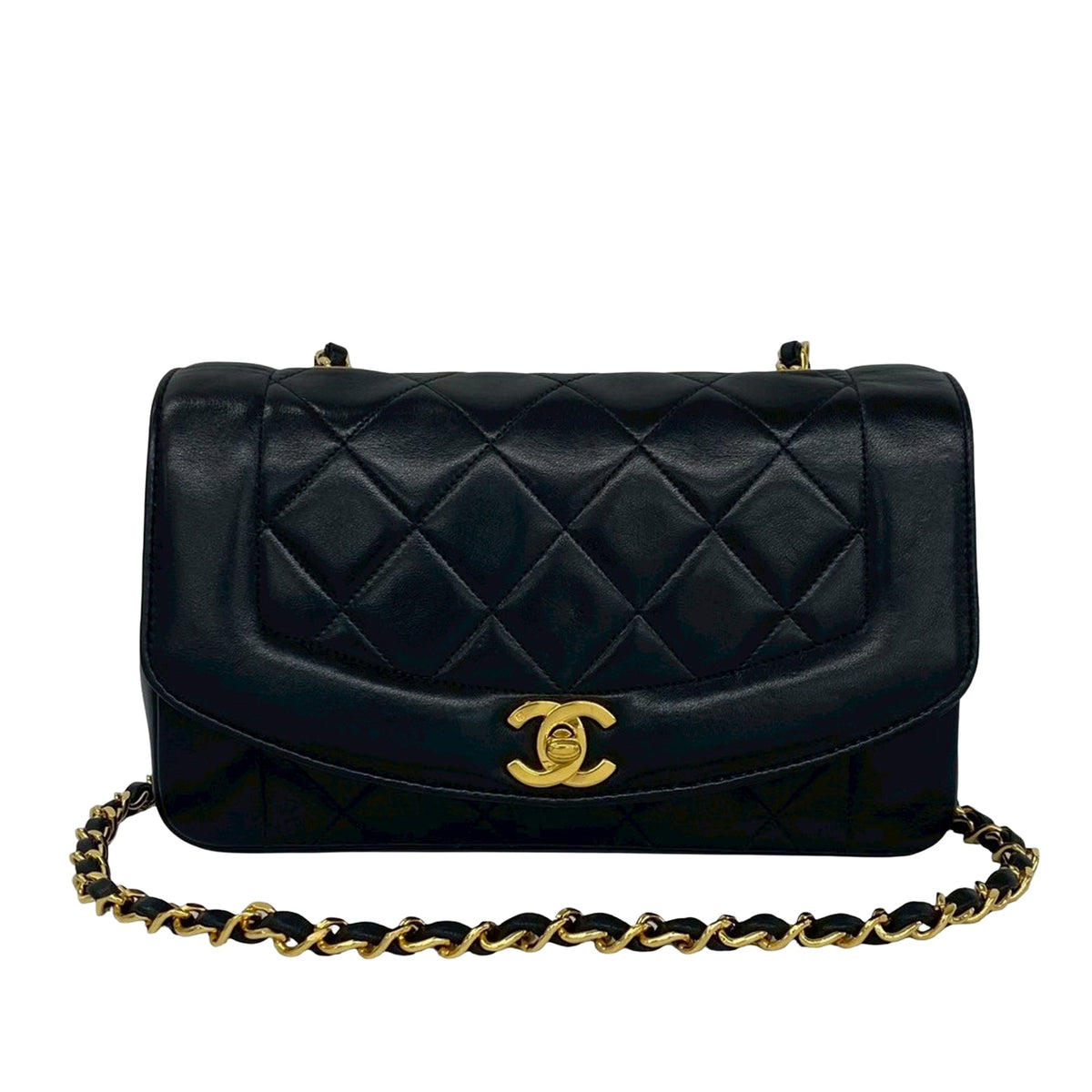 Chanel Small Lambskin Diana Flap