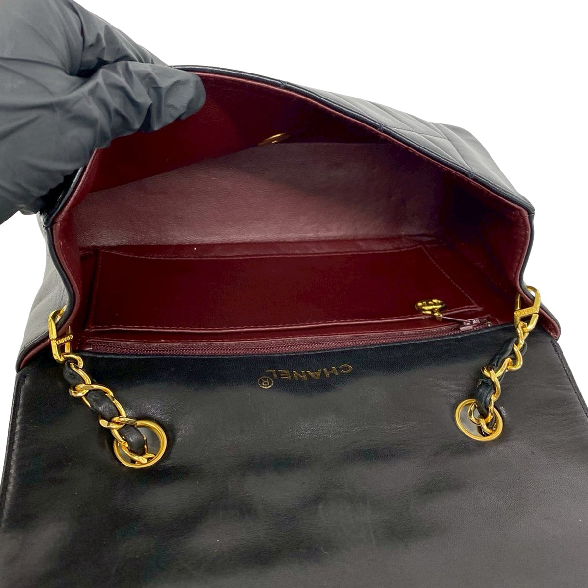 Chanel Small Lambskin Diana Flap