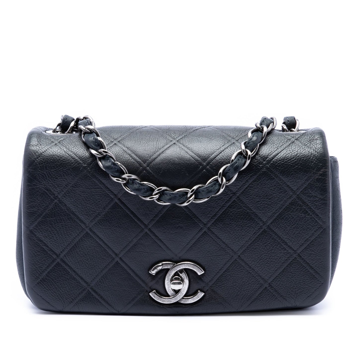 Chanel Small Diamond Embossed Calfskin New Chic Flap