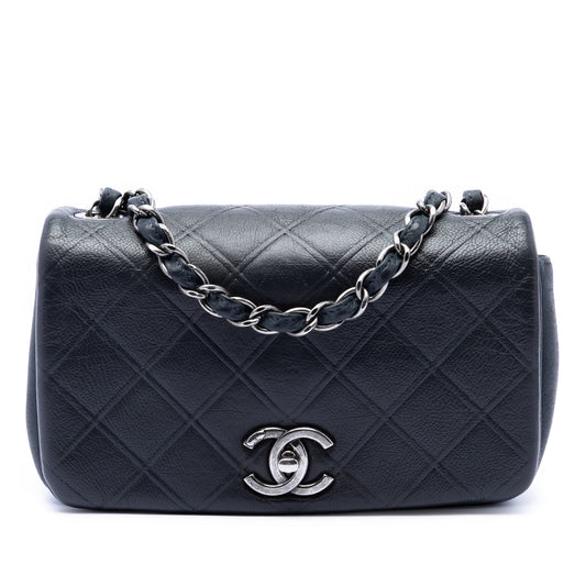 Chanel Small Diamond Embossed Calfskin New Chic Flap