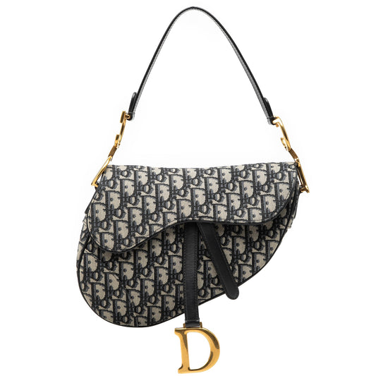 Dior Oblique Canvas Saddle Bag