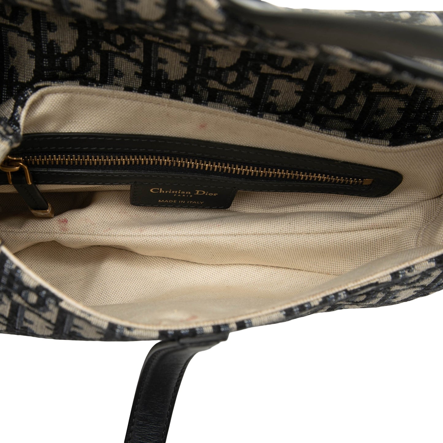 Dior Oblique Canvas Saddle Bag